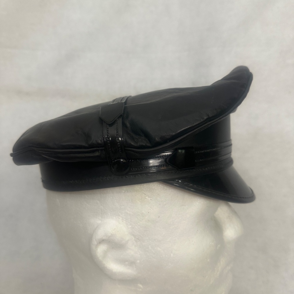 Leathermasters Muir Cap Size 7 Handmade leather with mylar brim Gently worn - Picture 5 of 8